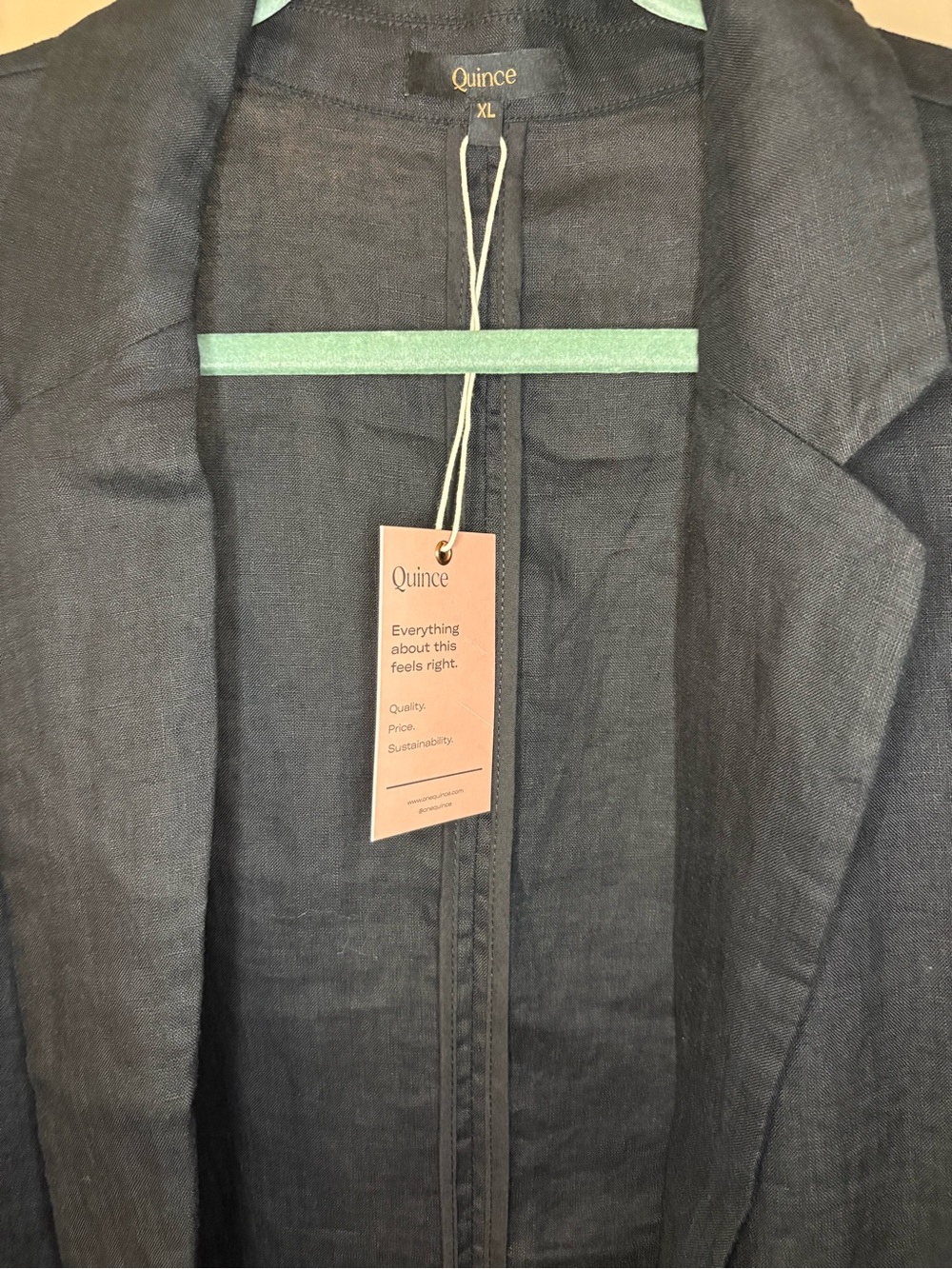 Quince European Linen Single Button Blazer - Picture 2 of 6